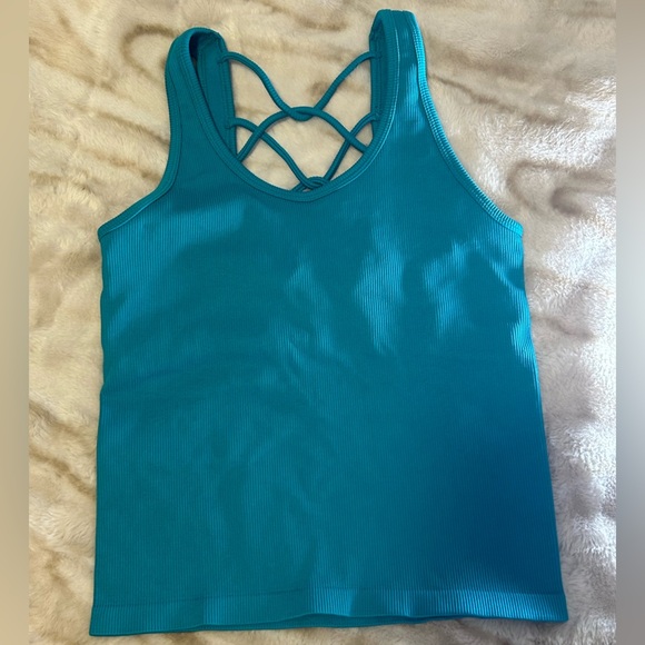 NWOT Spiritual Gangster Teal Sleeveless Top - Picture 1 of 5
